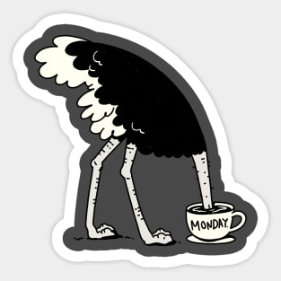 monday bird Sticker